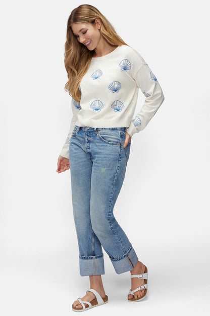 Seashell Sweater | Gardenia