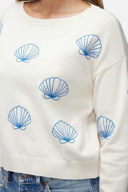 Seashell Sweater | Gardenia