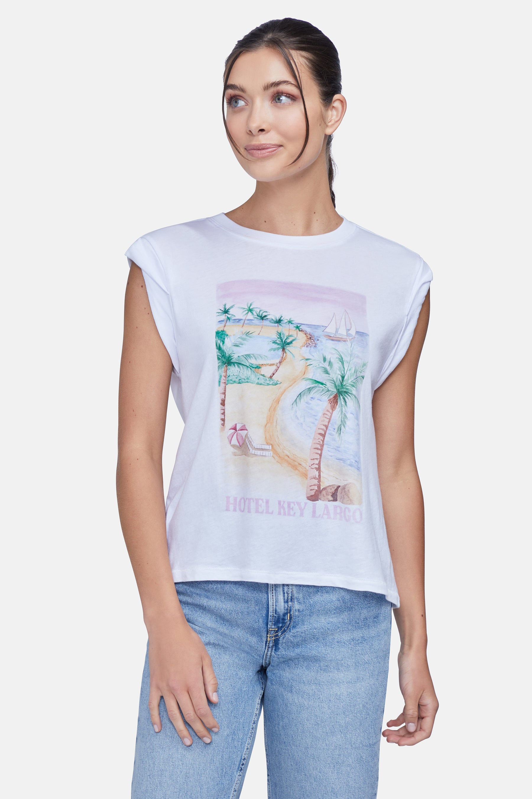 Hotel Key Largo Anabelle Tank | Clean White