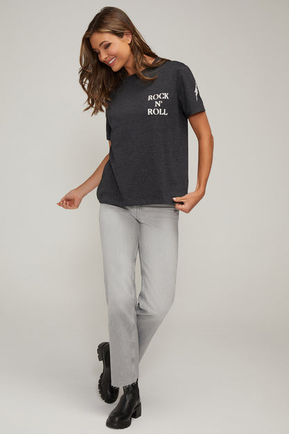 Rock N Roll Ryan Tee | Heather Black Beauty