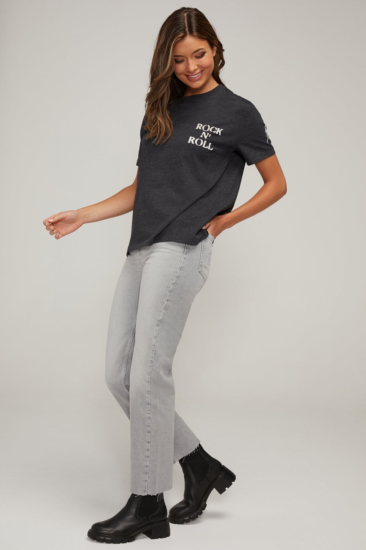 Rock N Roll Ryan Tee | Heather Black Beauty