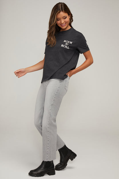 Rock N Roll Ryan Tee | Heather Black Beauty