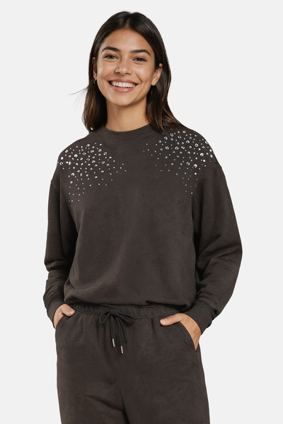 Cloud Wash Cody Sweatshirt | Pirate Black – Wildfox Couture