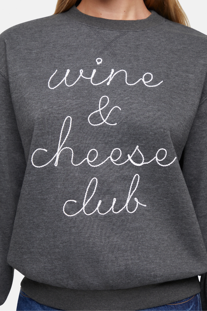 Gray sweatshirt with &