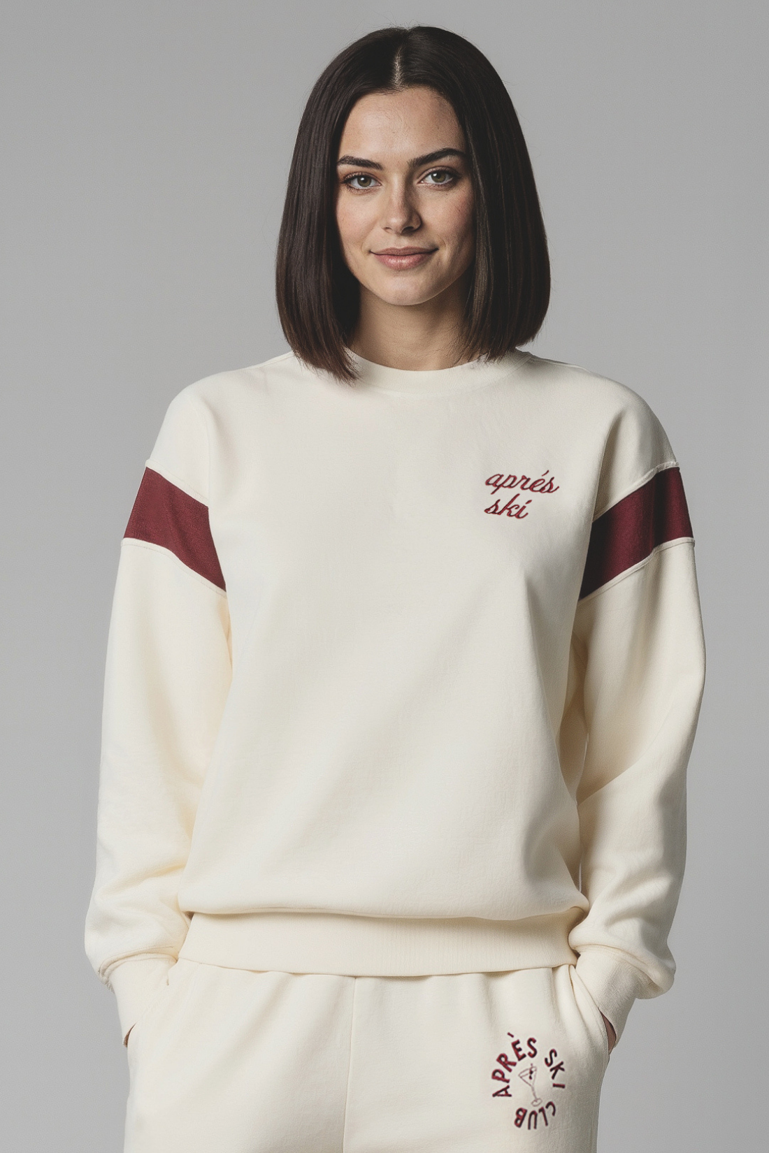 Après Varsity Charlie Sweatshirt | Eggnog – Wildfox Couture Après Varsity Charlie Sweatshirt | Eggnog – Wildfox Couture