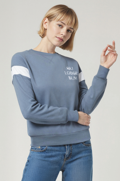 Lodge Bum Varsity Charlie Sweatshirt | Stormy Weather