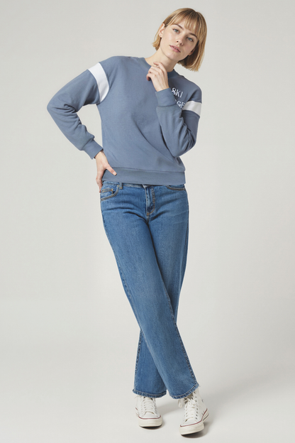 Lodge Bum Varsity Charlie Sweatshirt | Stormy Weather