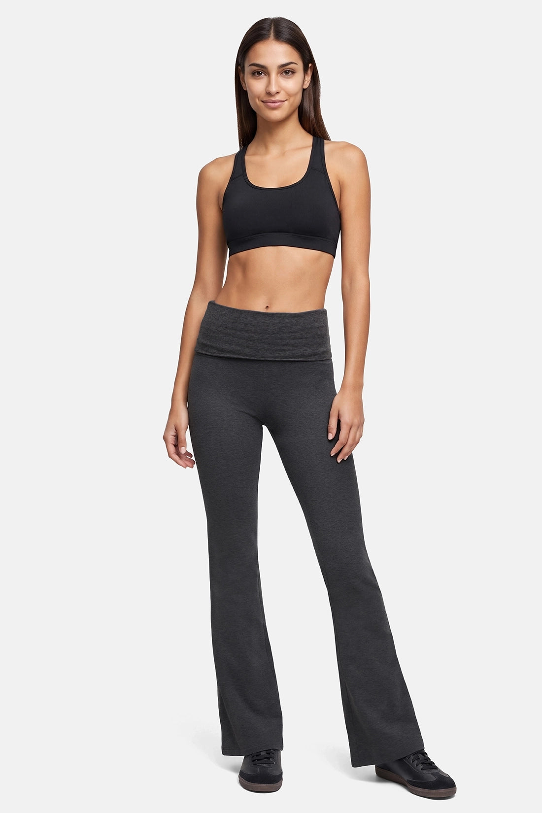 Lina Yoga Pant - Heather Pirate Black