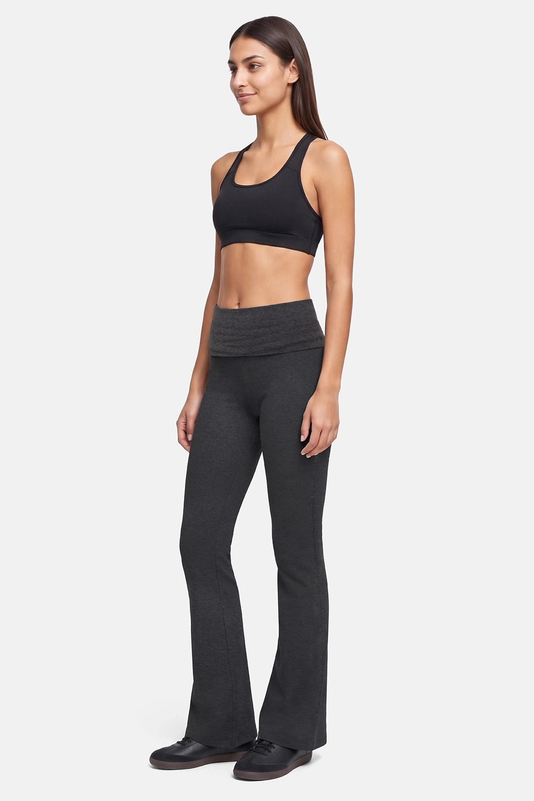Lina Yoga Pant - Heather Pirate Black