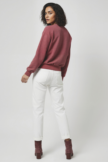 Better Not Pout Charlie Sweatshirt | Heather Cabernet