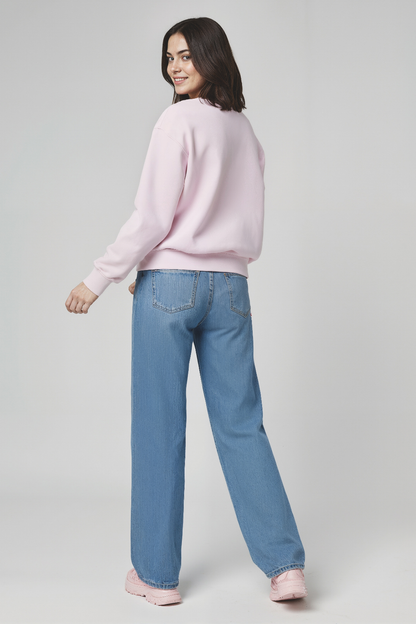 Christmas Bow Charlie Sweatshirt | Lilac Snow