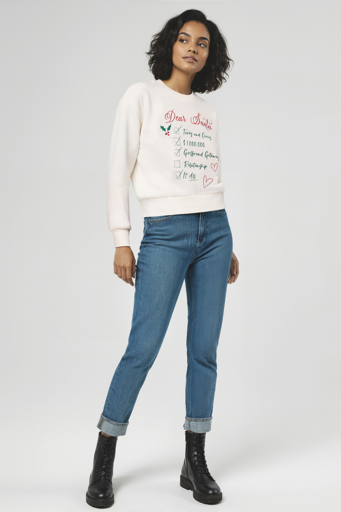 Dear Santa Elyse Sweatshirt | Eggnog