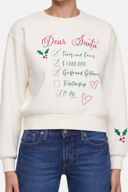 Dear Santa Elyse Sweatshirt | Eggnog