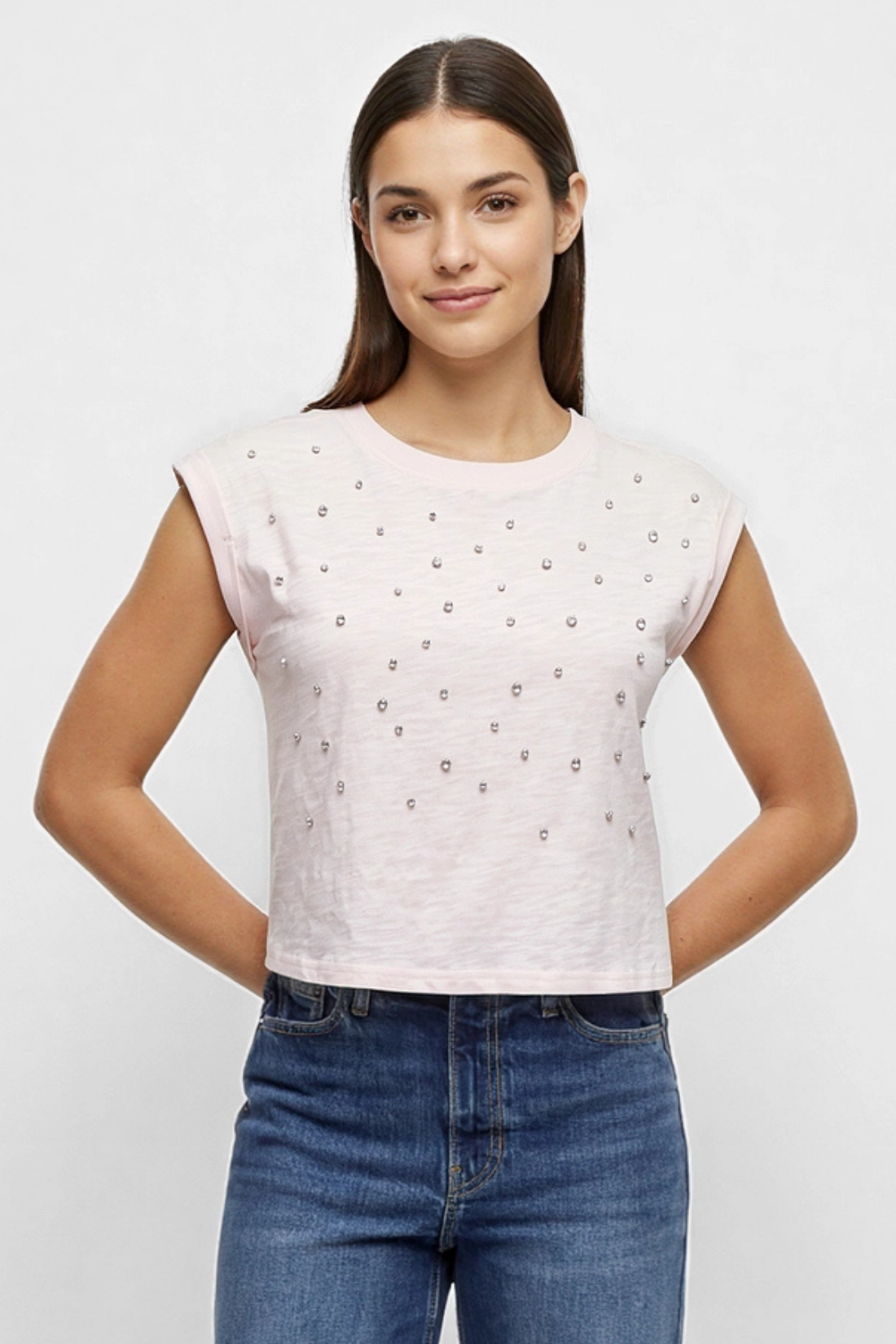 Rhinestone Nova Tee | Pale Lilac