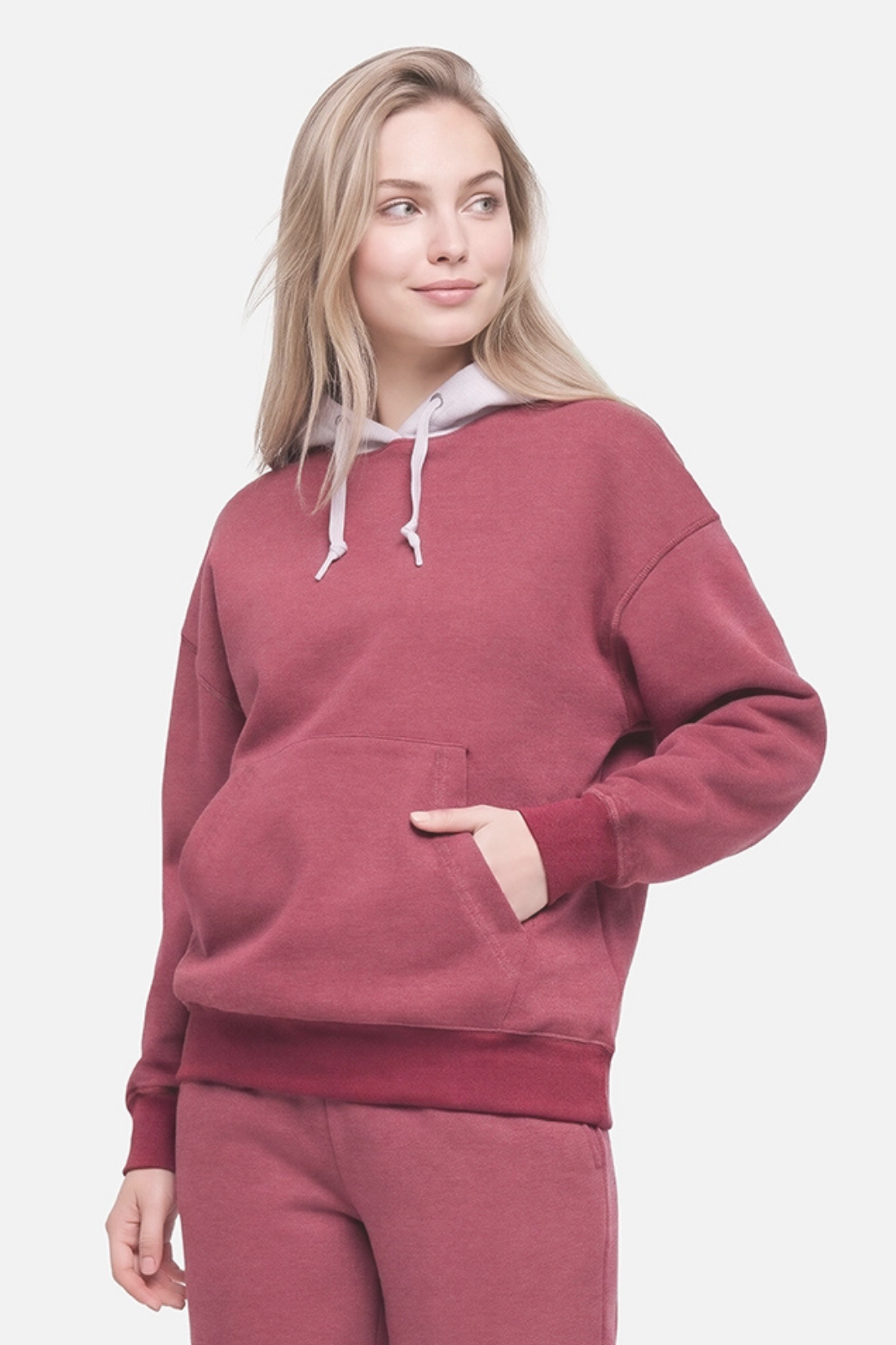 Thea Hoodie - Heather Tibetan Red