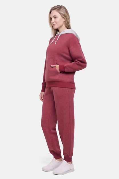 Thea Hoodie - Heather Tibetan Red