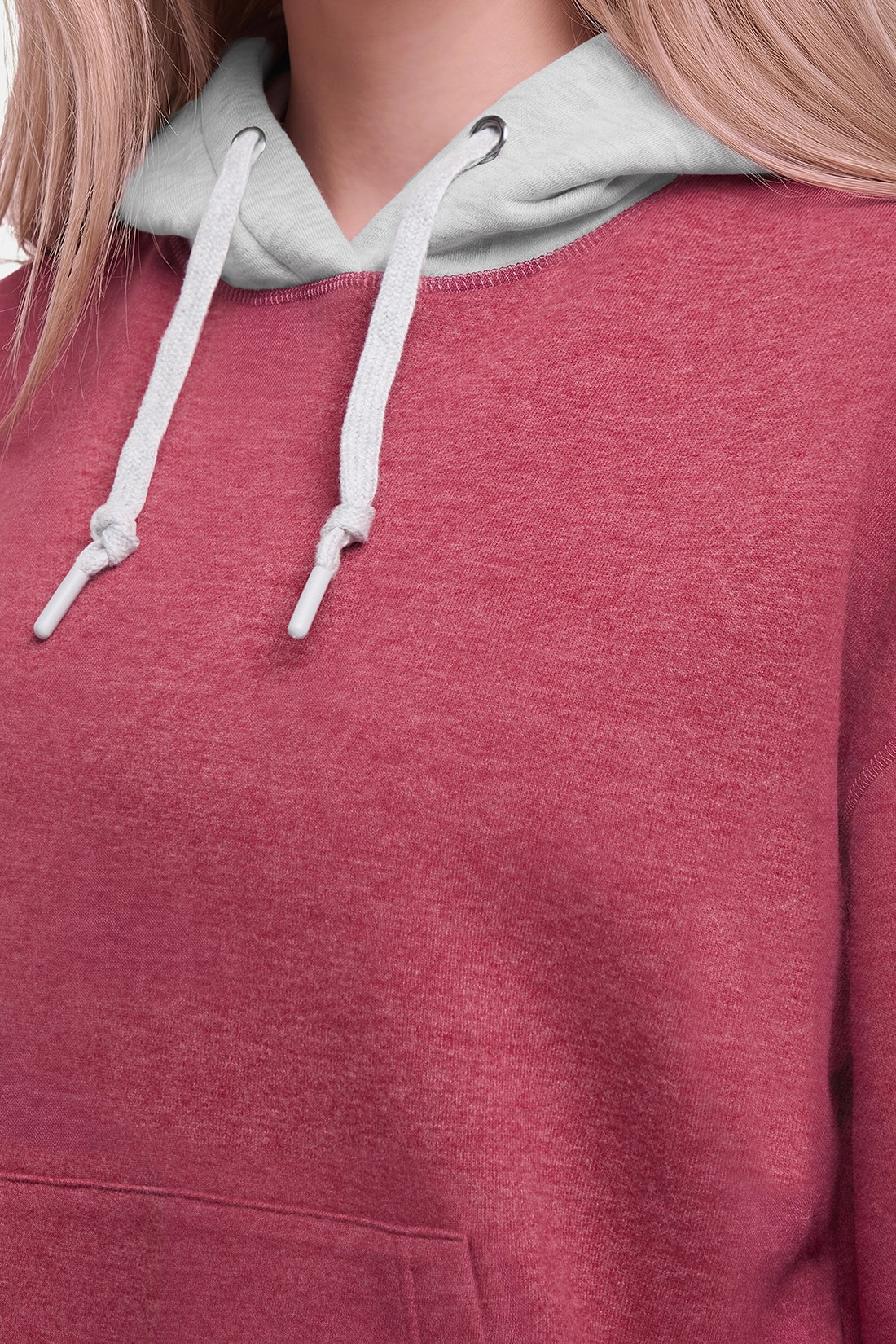 Thea Hoodie - Heather Tibetan Red