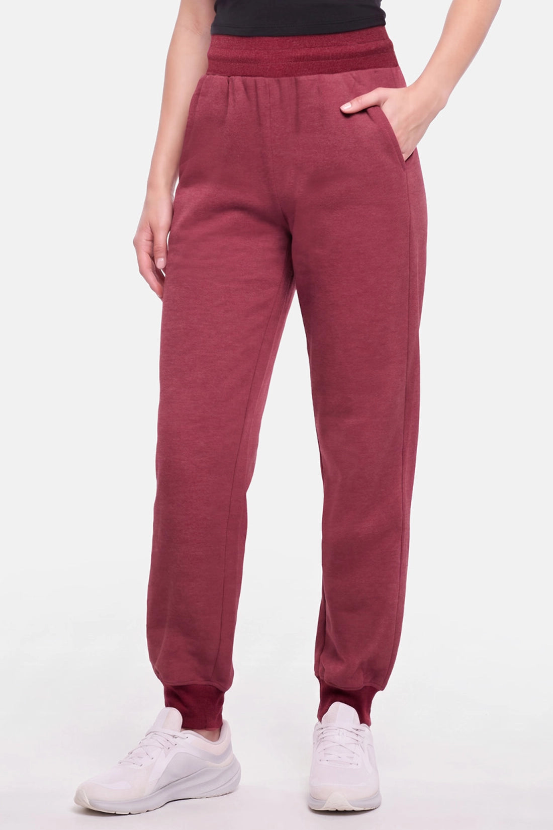 Mara Sweatpant - Heather Tibetan Red