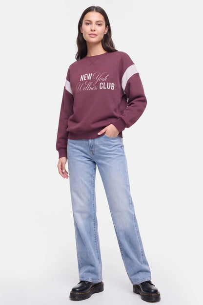 Wellness Club Varsity Charlie Sweatshirt | Vineyard Wine