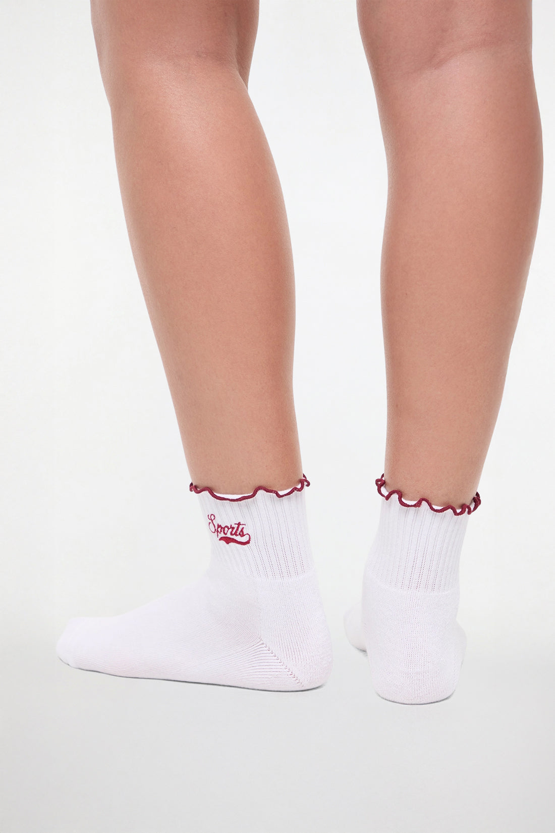Nina 2-Pack Ankle Socks | White/Zinfandel