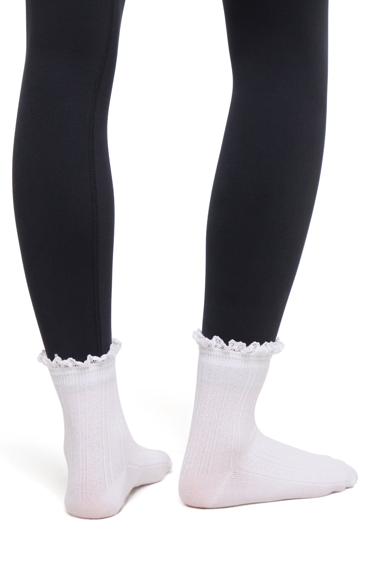 Rina 2-Pack Ankle Socks | Ballet Slipper/White