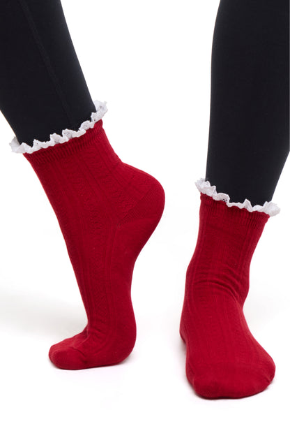 Rina 2-Pack Ankle Socks | Scooter/White