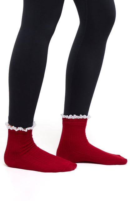 Rina 2-Pack Ankle Socks | Scooter/White