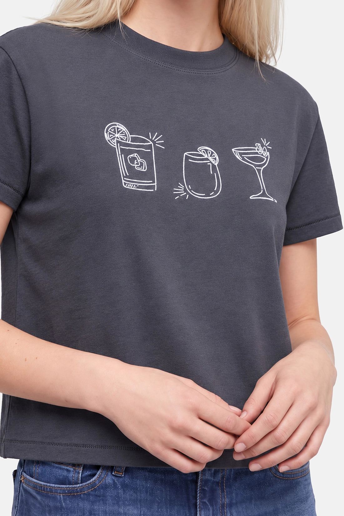 Cocktail Trio Jamie Tee | Pirate Black