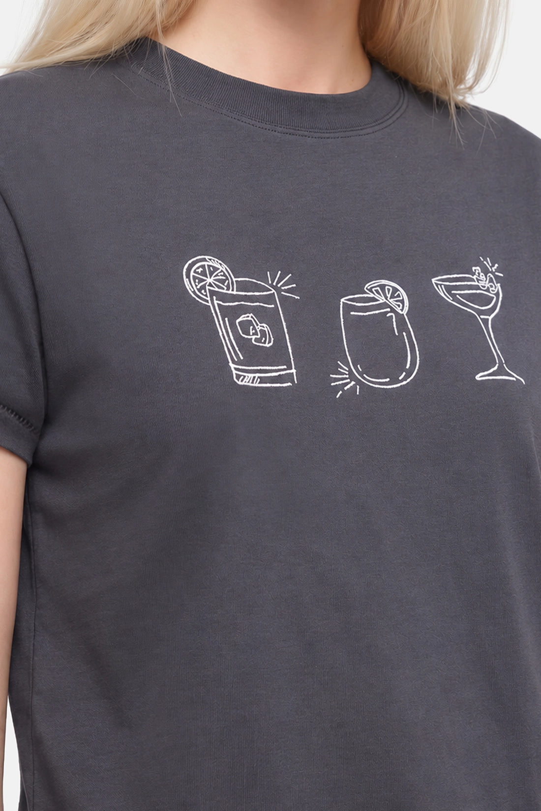 Cocktail Trio Jamie Tee | Pirate Black