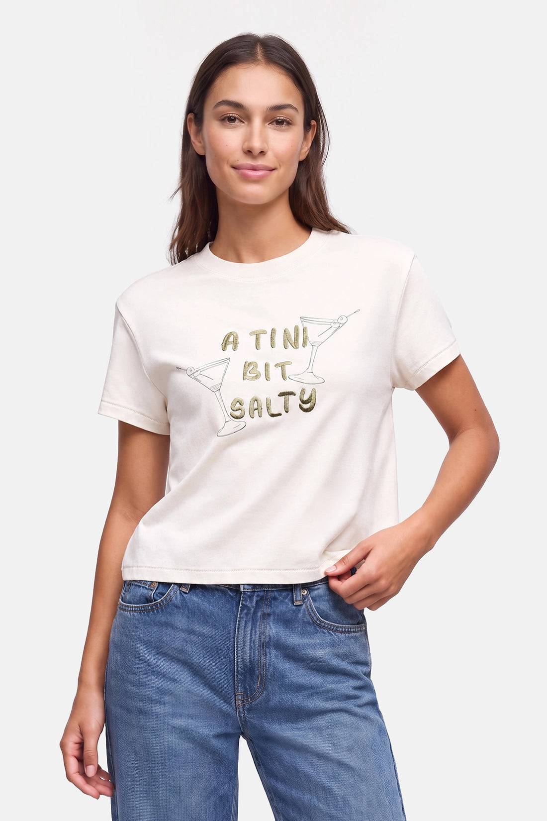 Tini Bit Salty Jamie Tee | Eggnog