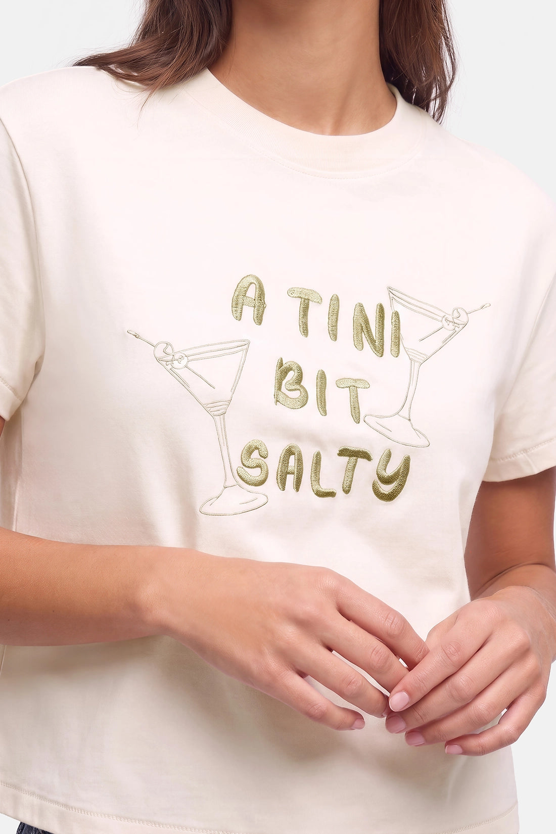 Tini Bit Salty Jamie Tee | Eggnog