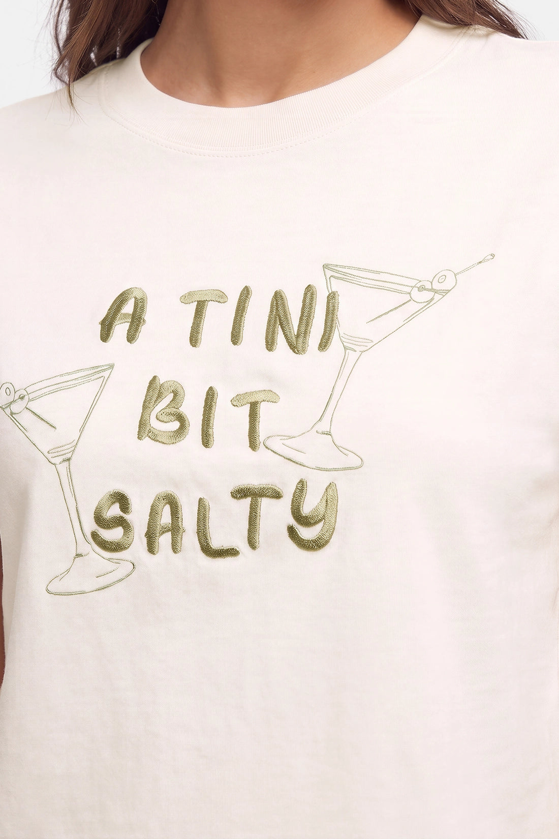 Tini Bit Salty Jamie Tee | Eggnog
