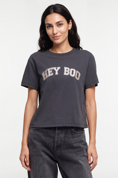 Hey Boo Jamie Tee | Pirate Black
