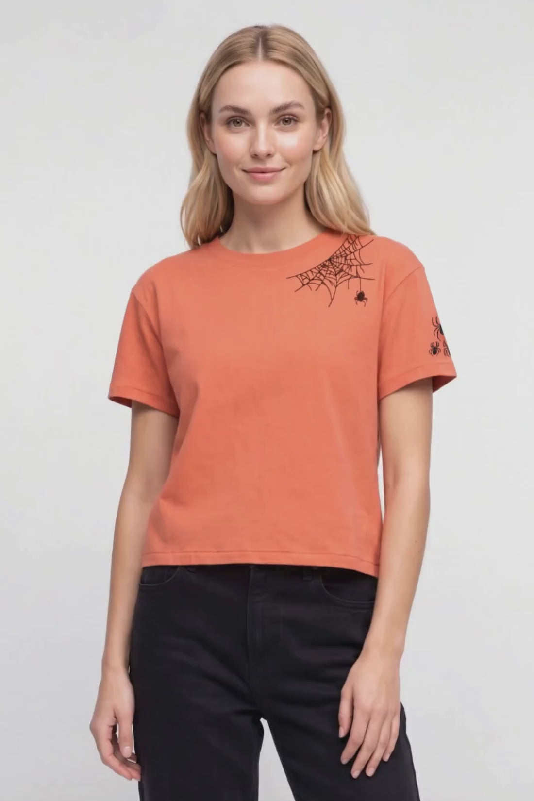 Spider Webs Jamie Tee | Autumn Leaf