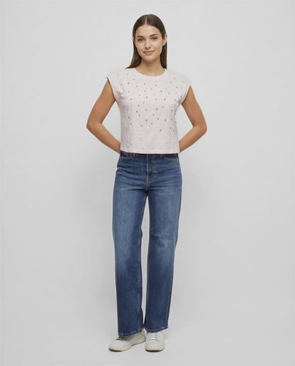 Rhinestone Nova Tee | Pale Lilac