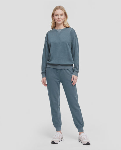 Jade Crew Sweatshirt - Deep Teal