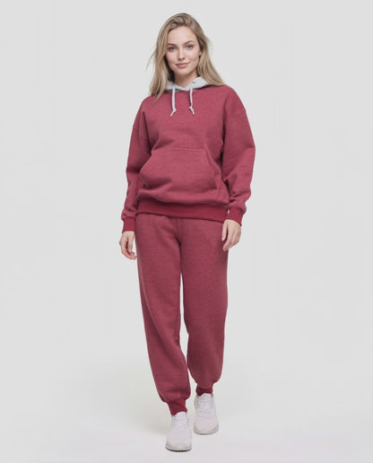 Thea Hoodie - Heather Tibetan Red