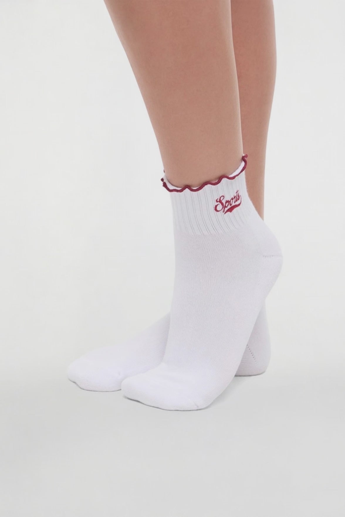 Nina 2-Pack Ankle Socks | White/Zinfandel