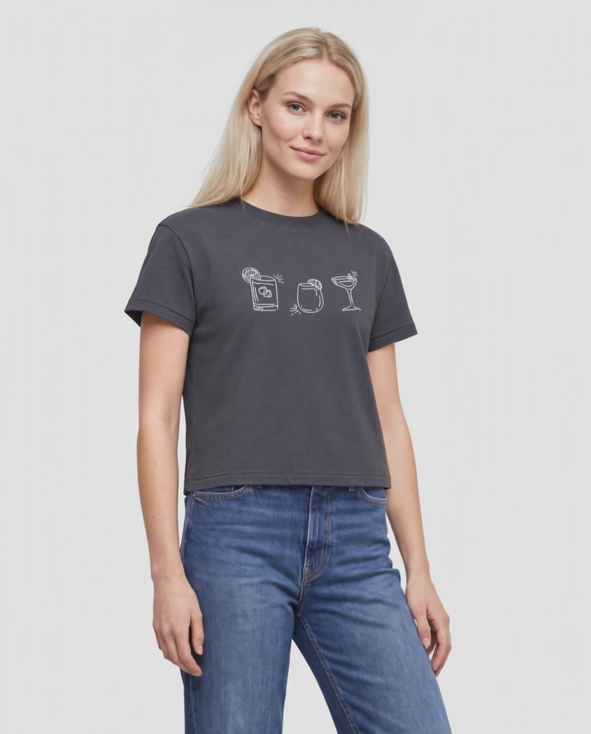 Cocktail Trio Jamie Tee | Pirate Black