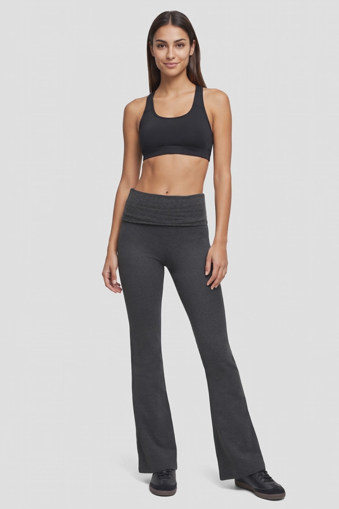 Lina Yoga Pant - Heather Pirate Black