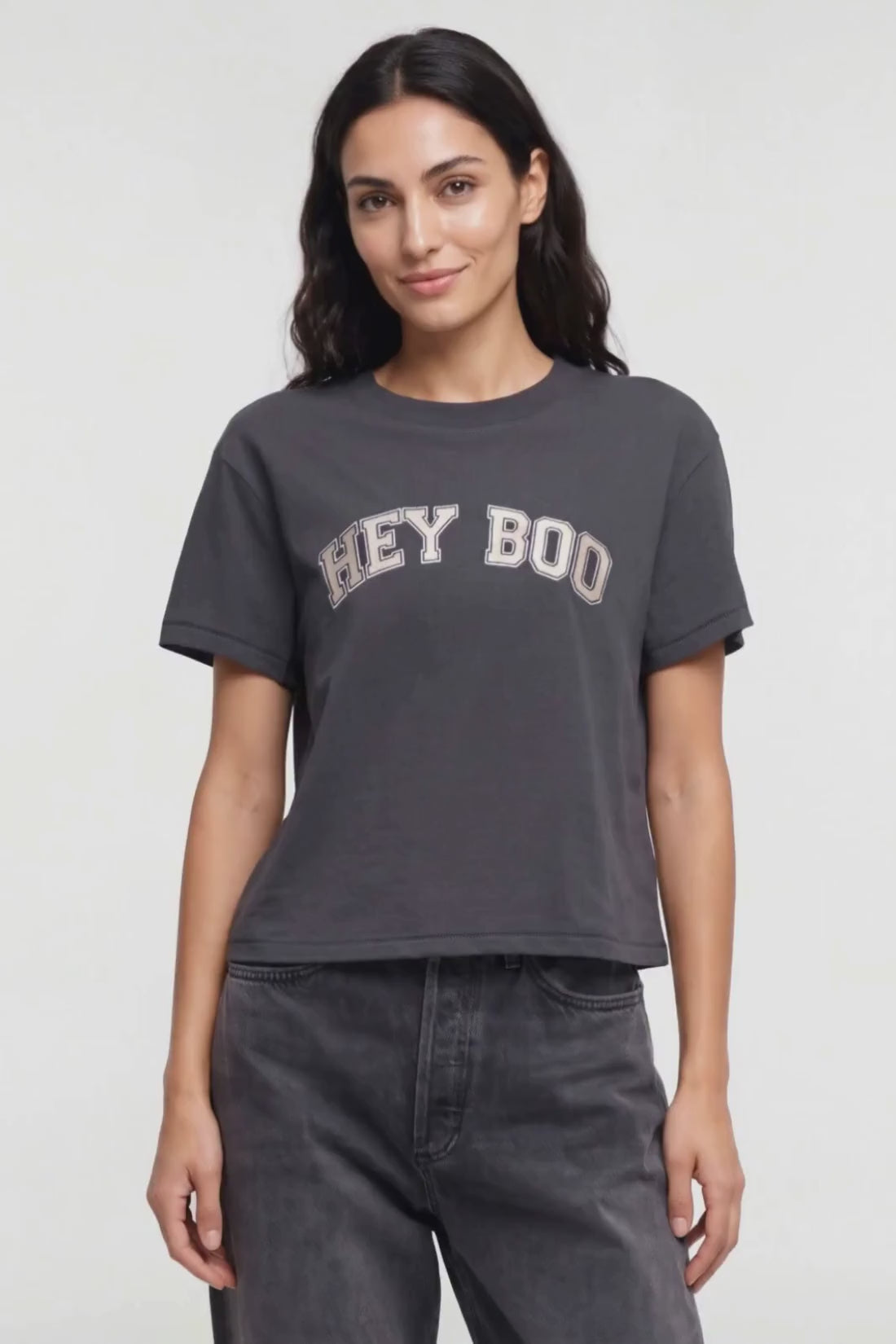 Hey Boo Jamie Tee | Pirate Black