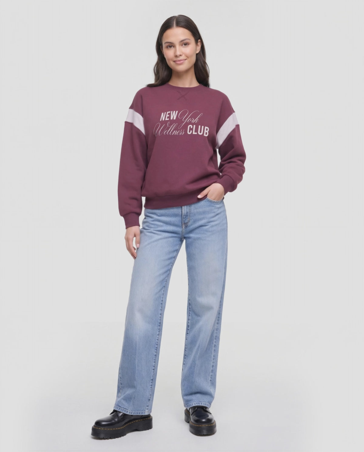 Wellness Club Varsity Charlie Sweatshirt | Vineyard Wine