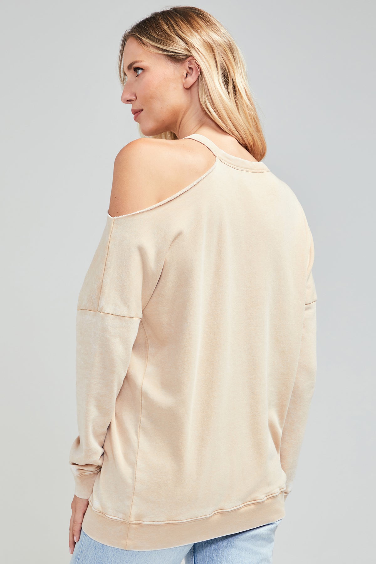 Asymmetrical Long Sleeve | Warm Sand