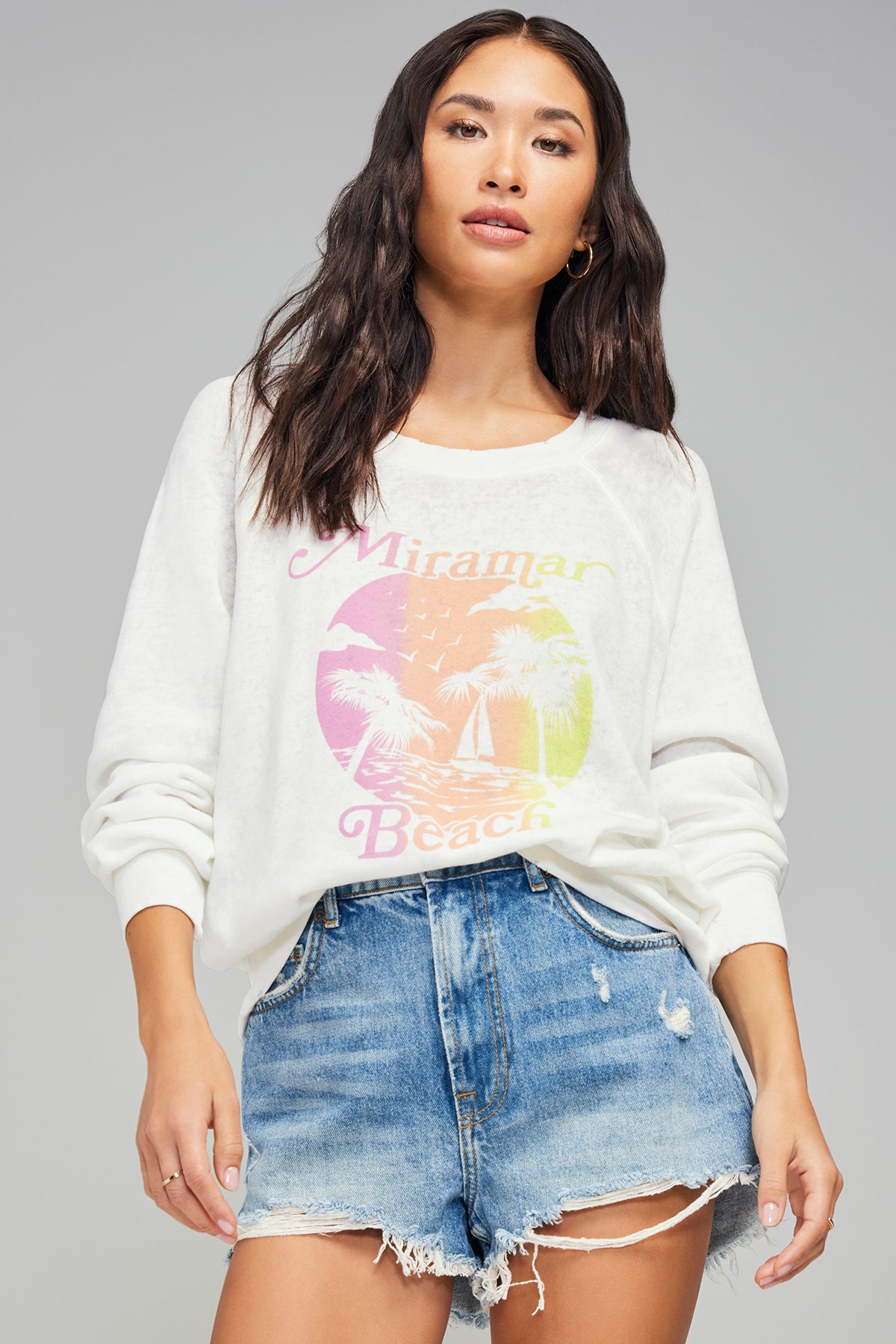 Miramar Beach Sommers Sweatshirt | Vanilla