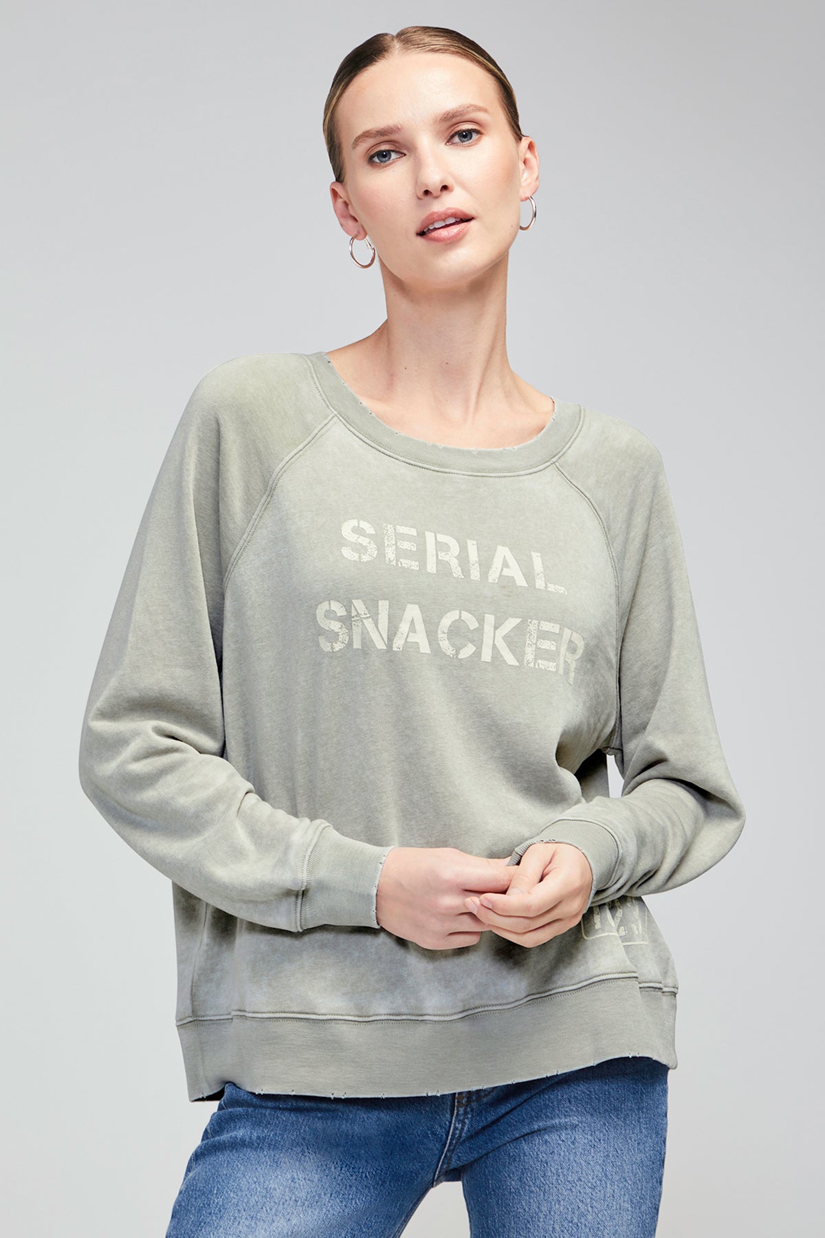 Serial Snacker Sommers Sweatshirt | Seagrass