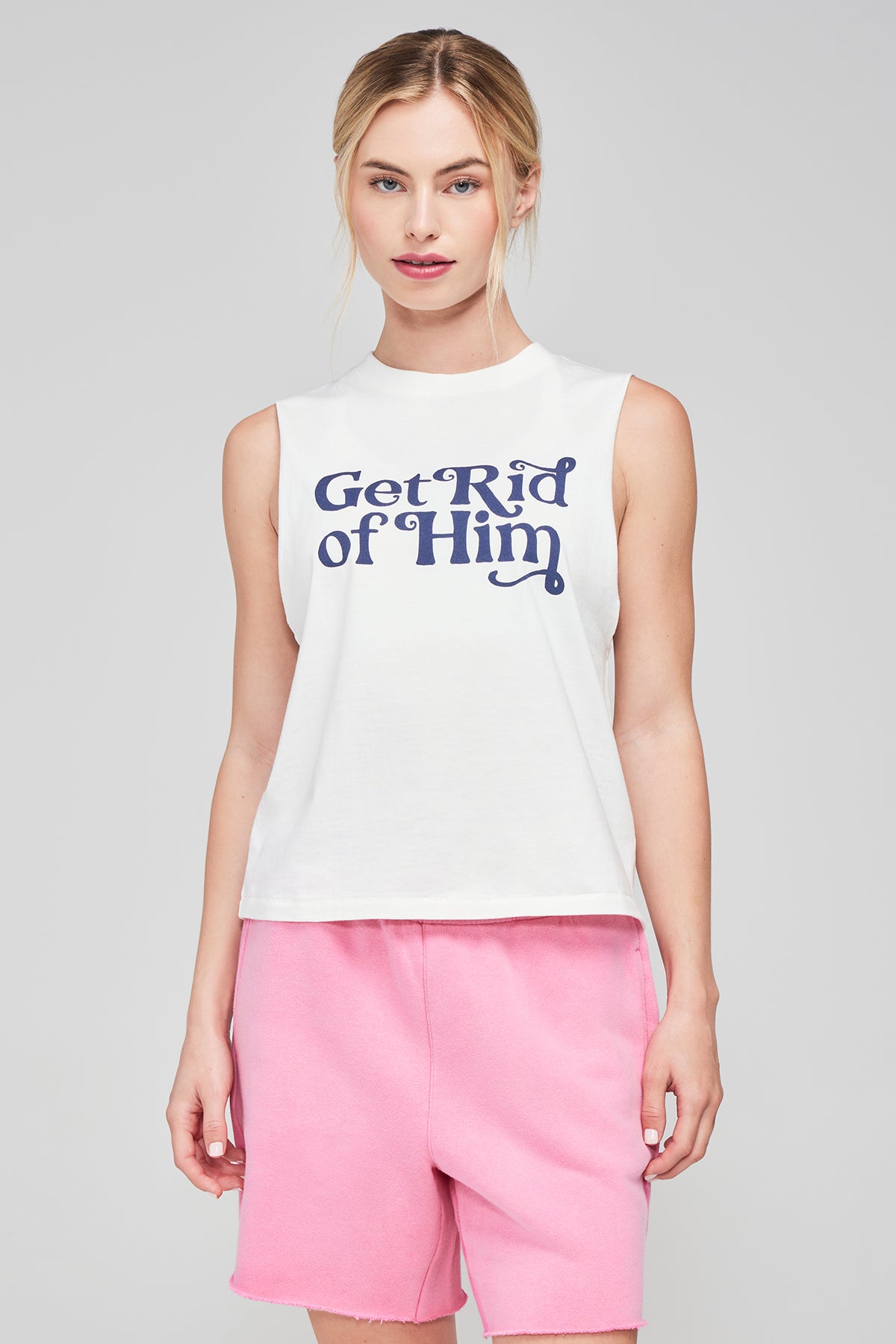 Get Rid Of Him Riley Tank | Clean White