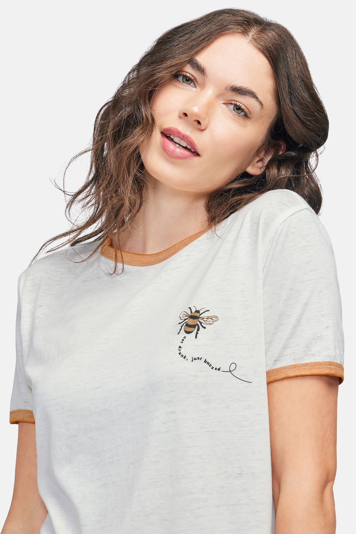 Just Buzzed Johnny Ringer Tee | Vanilla