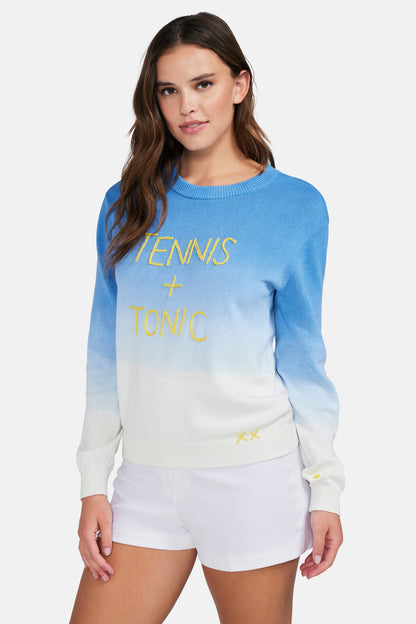 Tennis &amp; Tonic Barrett Sweater | Chambray Dip Dye