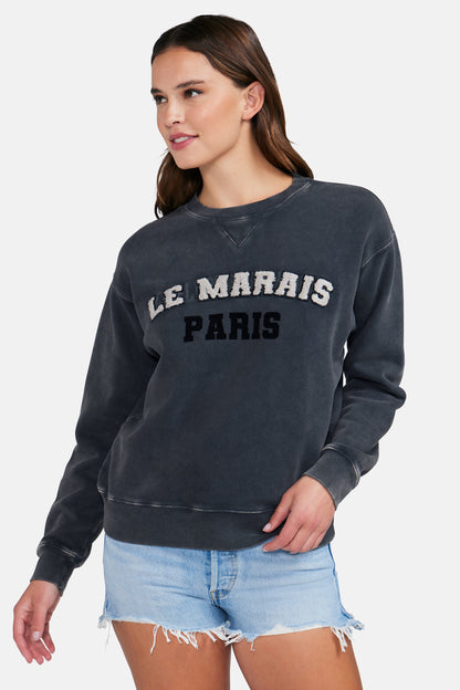 La Marais Cody Sweatshirt | Washed Black