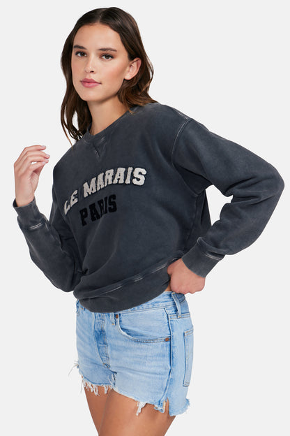 La Marais Cody Sweatshirt | Washed Black